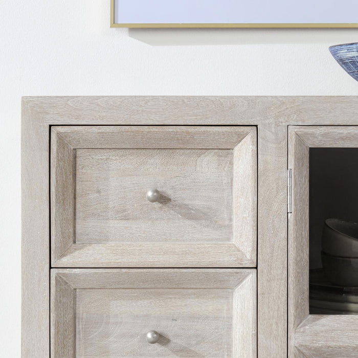 Isha - 3 Drawers 2 Door Cabinet - Creamwood
