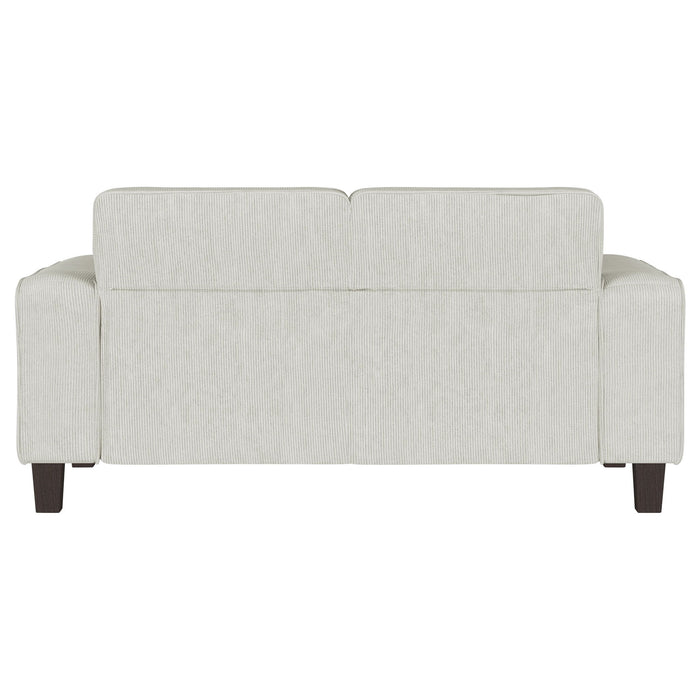 Xana - Track Arm Tufted Loveseat - Greige