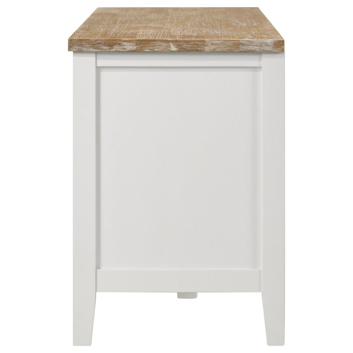 Evanston - 2 Door Stand - White