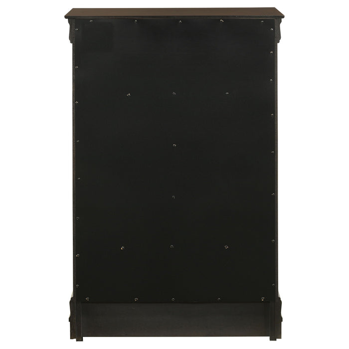 Janson - 5 Drawer Bedroom Chest - Cappuccino