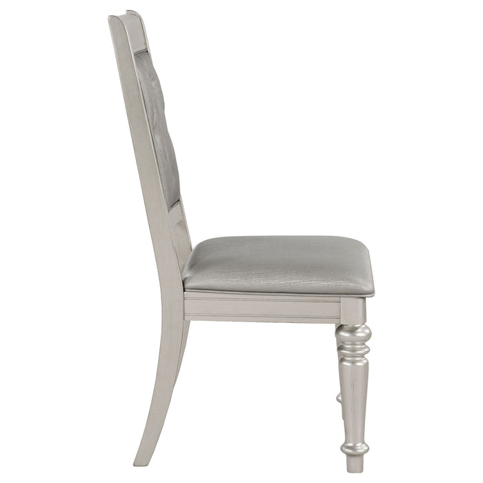 Hollywood - Platinum Open Side Chair (Set of 2) - Silver