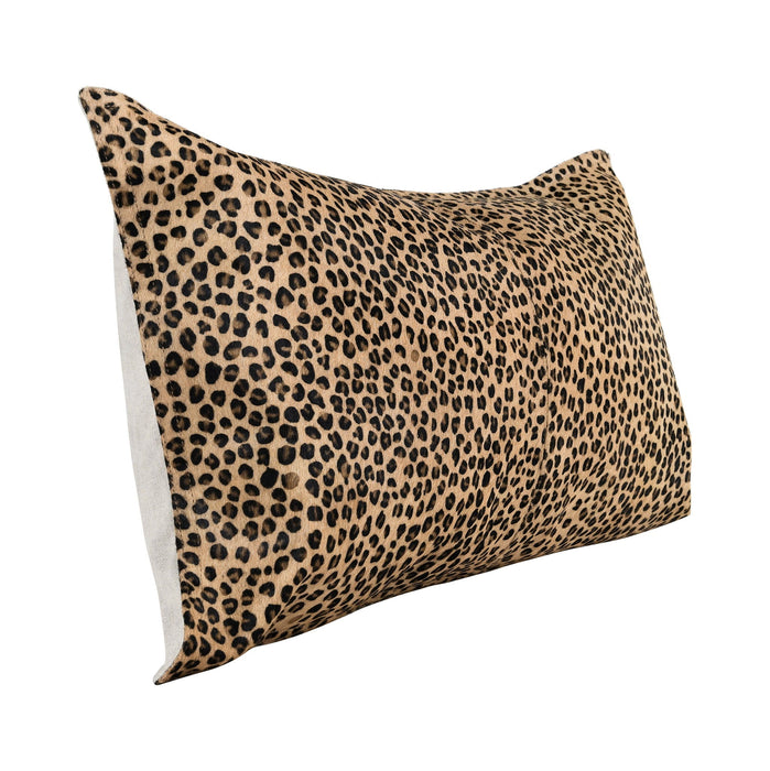 Leopard - 20" x 20" Pillow - Camel / Black