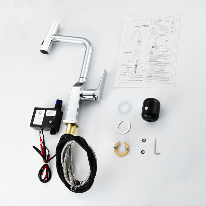 Touchless Kitchen Faucet With LED Display
