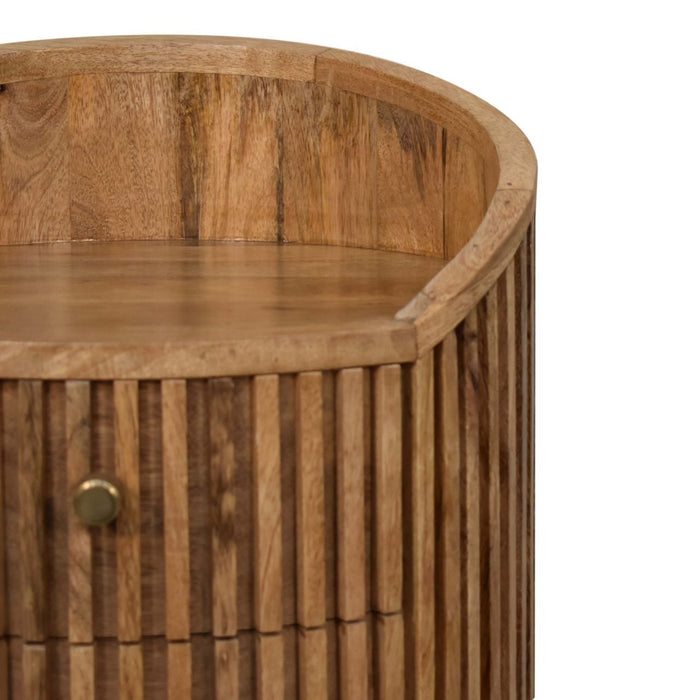 Soba - Bedside Table, 4 Drawer - Oak