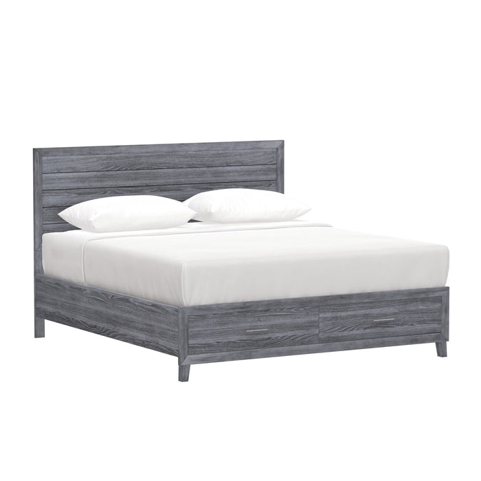 Rappa - Queen Storage Bed - Warm Gray