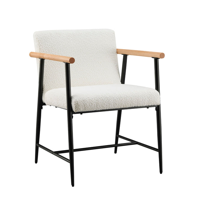 Modern Dining Chair With Iron Frame (Set of 2)