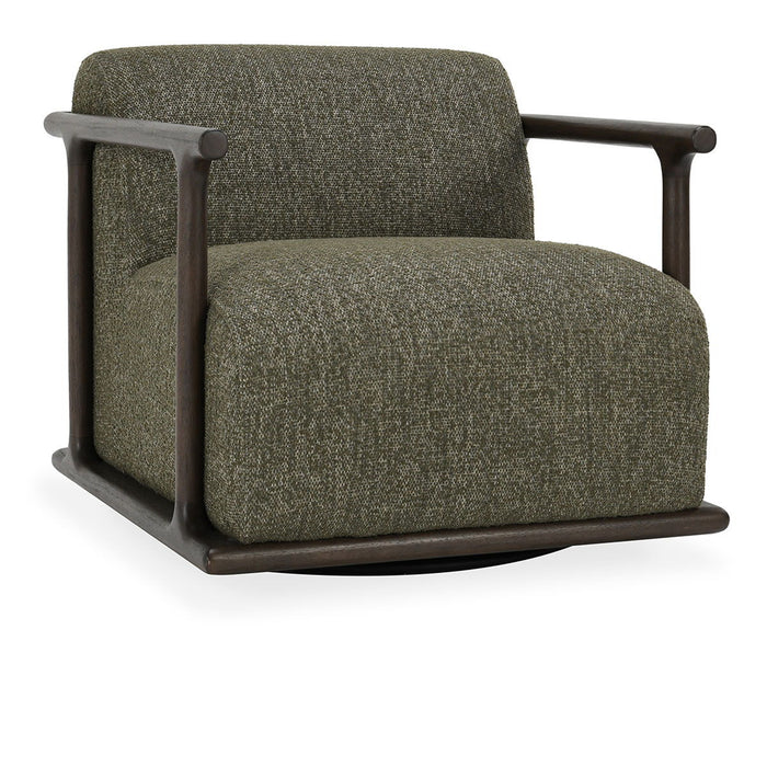 Lucia - Swivel Accent Chair - Kale Green