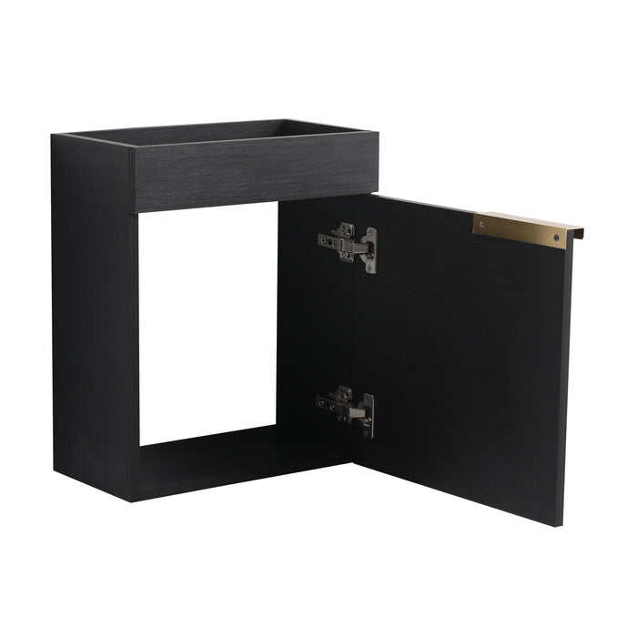 Soft Close Doors Bathroom Vanity With Sink, Compact Wall Mounted Design Basin