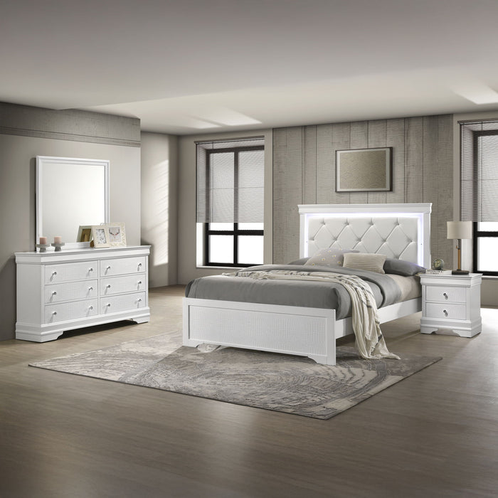 Blaze - Modern Bedroom Set With LED Headboard