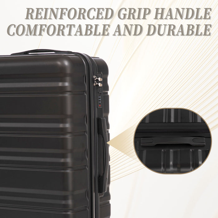 Tourist 3 Piece Luggage Set, Combination Lock, Durable Hard Shell With 360° Silent Wheels