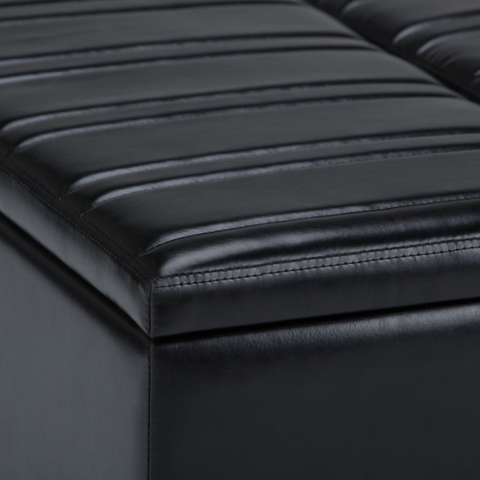 Ellis - Upholstered Coffee Table Storage Ottoman