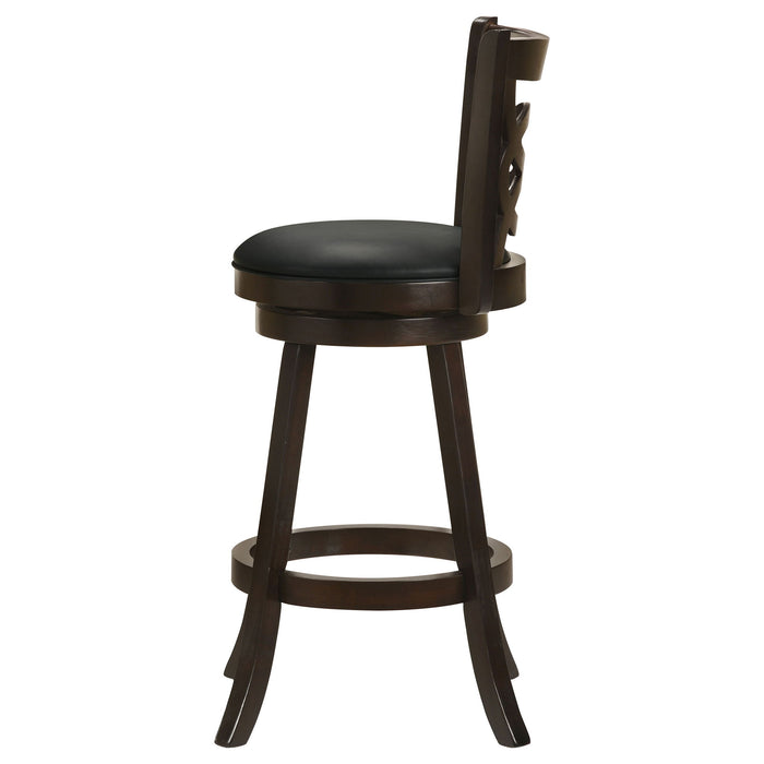 Swivel Bar Stool (Set of 2) - Black