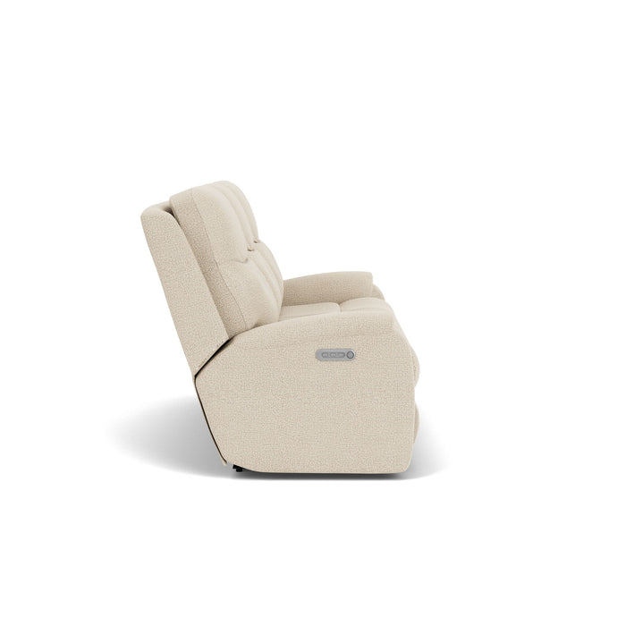 Penn - Transitional Fabric Power Reclining Sofa With Power Headrests & Lumbar