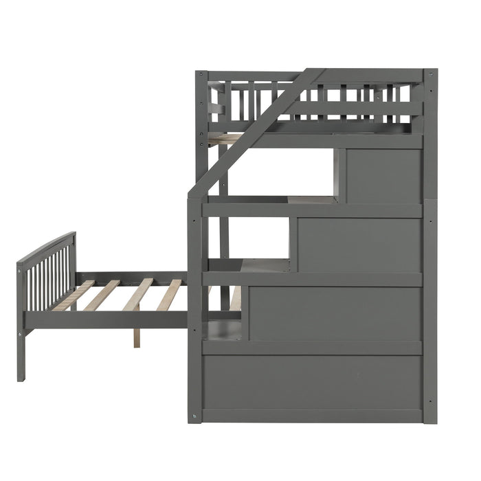 Loft Bed With Staircase And Storage