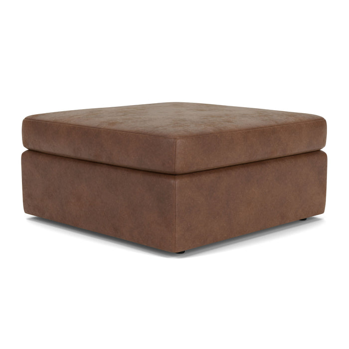 Sky - Fabric Stationary Square Cocktail Ottoman