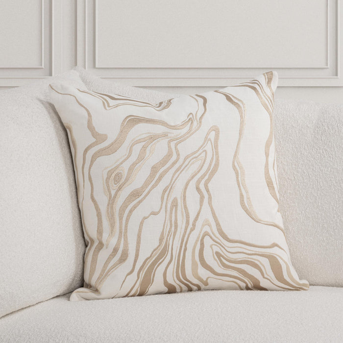 Drift - 22" x 22" Pillow - Ivory / Natural