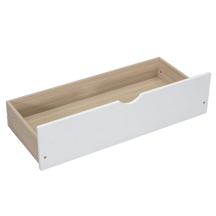 Bunk Bed With Ladder And Safety Guardrail