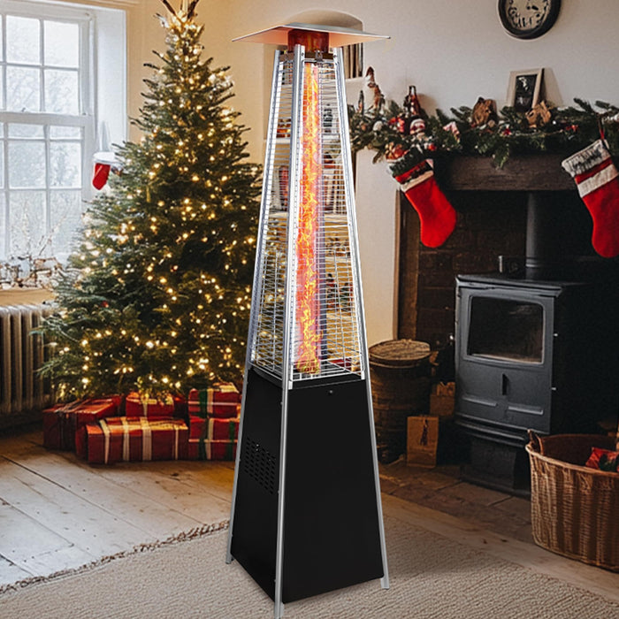 Patio Heater With Detachable Wheels, Protective Cover
