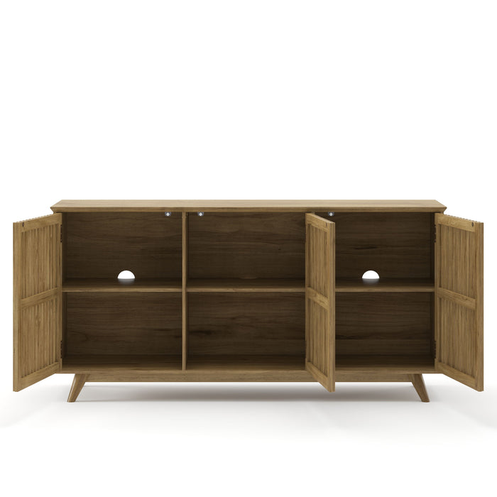 TV Stand With Adjustable Shelf - Natural