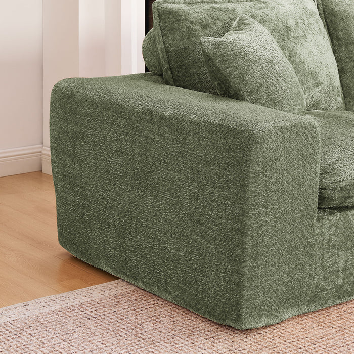 Sectional Sofa With Moveable Ottoman