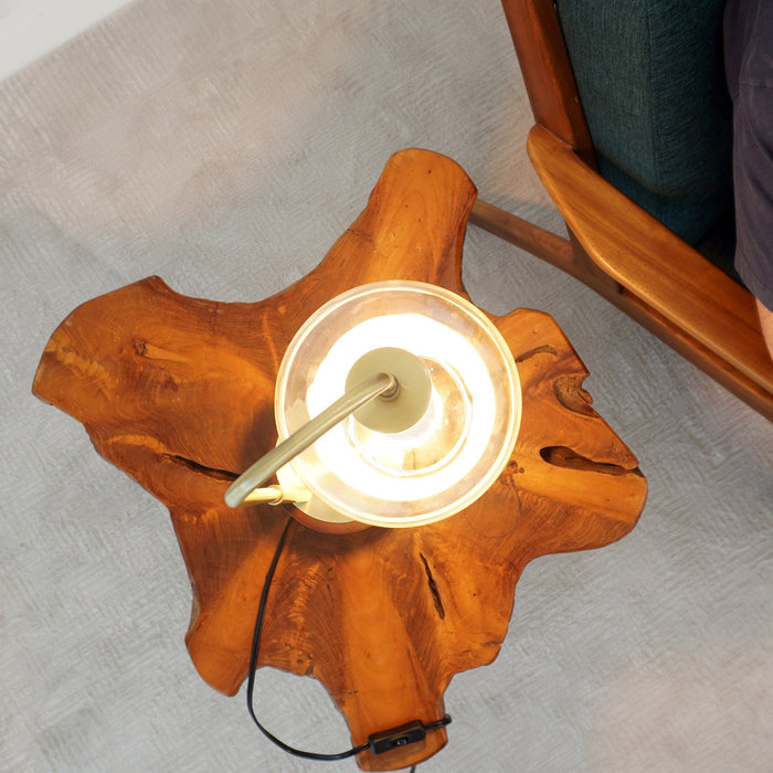 Luxeray - Globe Arched Table Lamp - Bronze