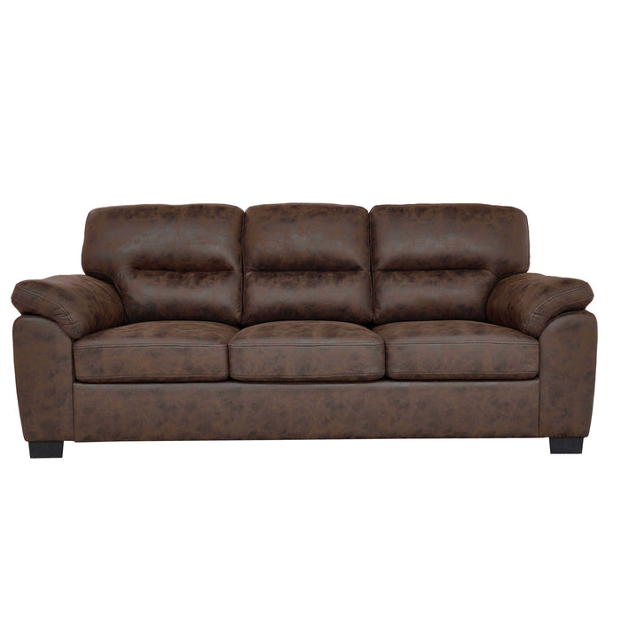 3 Seater Sofa With Padded Armrests And Triangular Leg