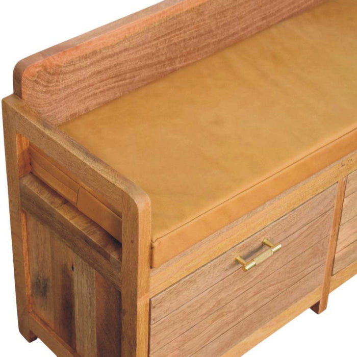 Oxford - 2 Drawer Storage Bench - Beige