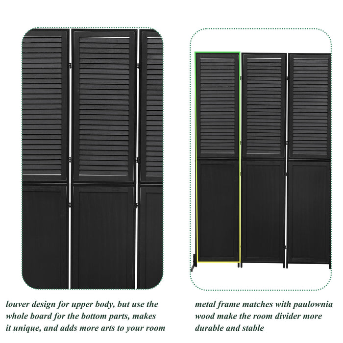 Rustic 3 Panel Room Dividers And Folding Privacy Screen