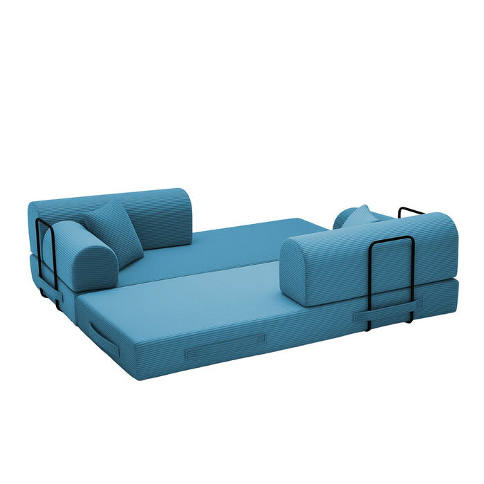 Convertible Sleeper Sofa Bed, Floor Lounge Couch For Living Room