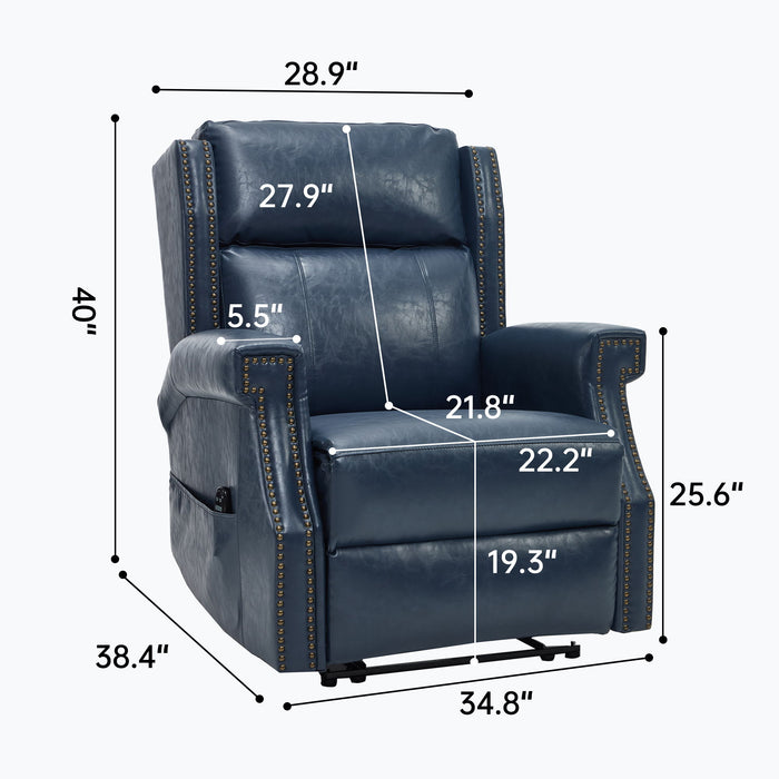 Manual Recliner Chair With Heavy Duty Motion Mechanism, 8 Vibrating Nodes And 3 Massage Modes For Living Room