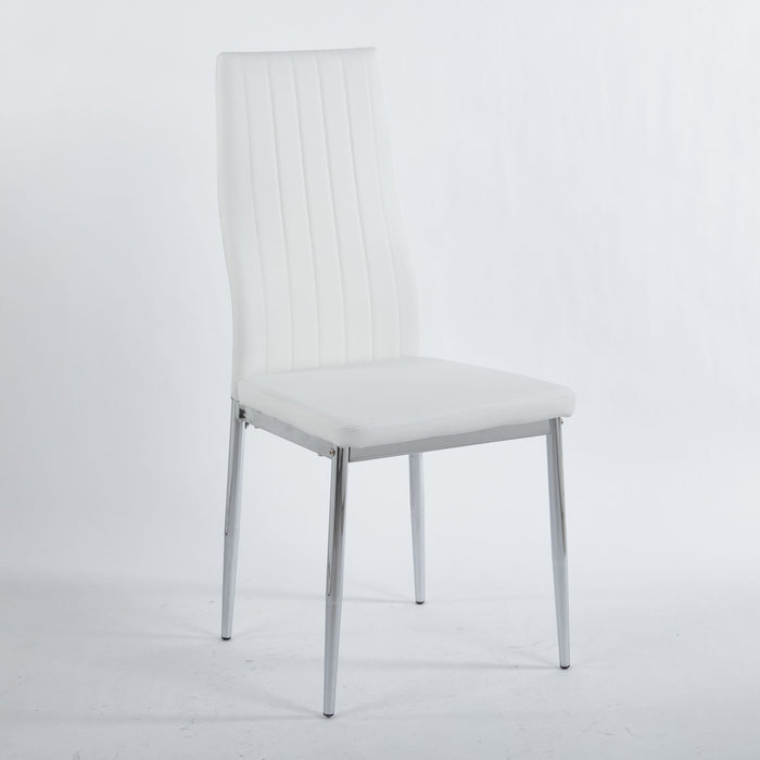 Chrome Leg Dining Chair (Set of 4)