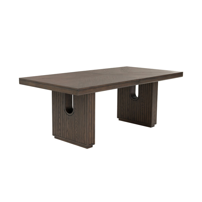 Athens - Rectangular Dining Table - Chocolate Brown