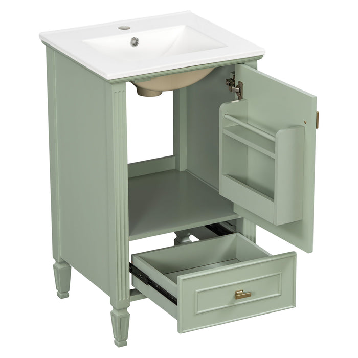 Retro Bathroom Vanity With Sink