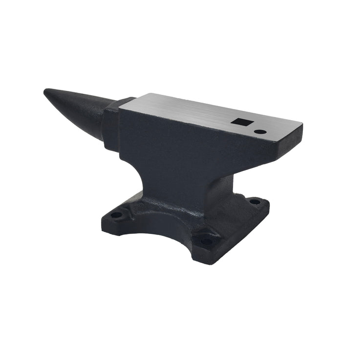 100 Lbs Single Horn Anvil, 4 Holes - Black