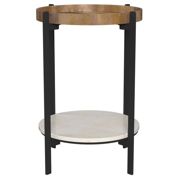 Cowper - Round End Table - Natural