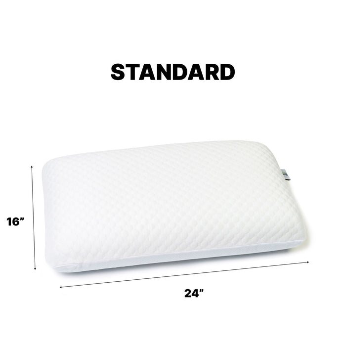 Ghostpillow - Gel Memory Foam Pillow With Cooling Technology, Made Of High Performance Foam - White
