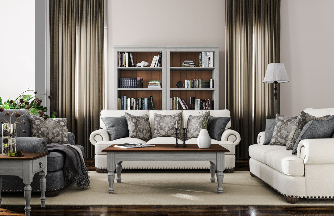 Patterson - Fabric Loveseat, Nailhead Trim