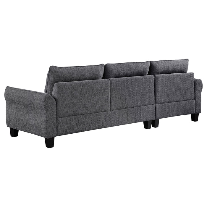Verona - Loose Back Sectional Sofa - Gray