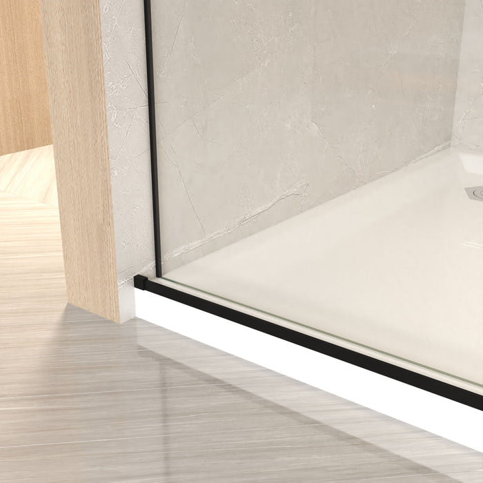 Frameless Sliding Bathtub Door With Frame