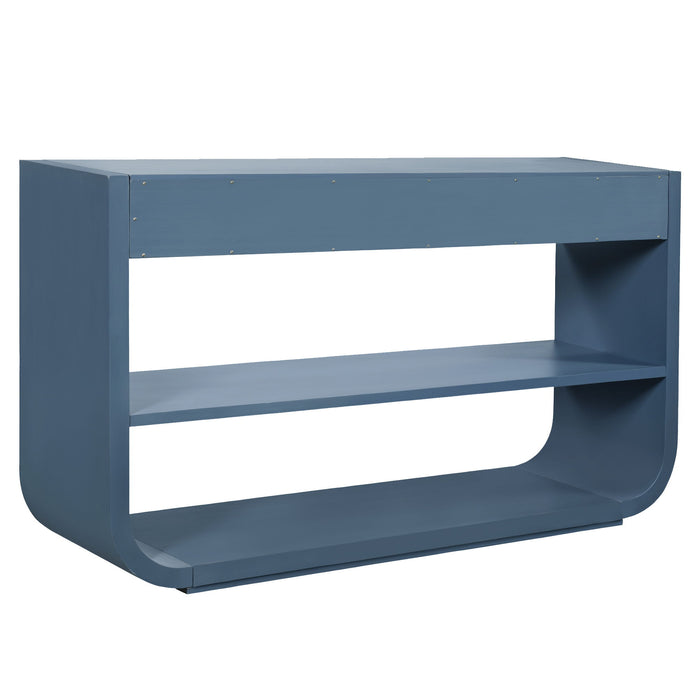 Console Table With 3 Soft Close Drawers & 2 Open Shelves
