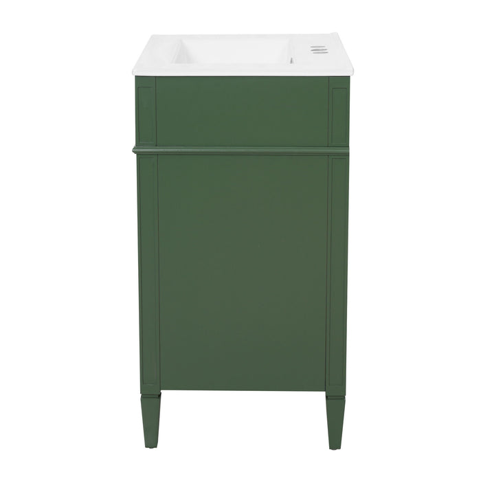 Bathroom Vanity With Top Sink, Storage Cabinet With 2 Drawers And Tip-Out Drawer