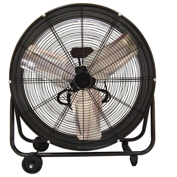 Drum Fan With Pure Copper Wiring Motor And Blades - Black