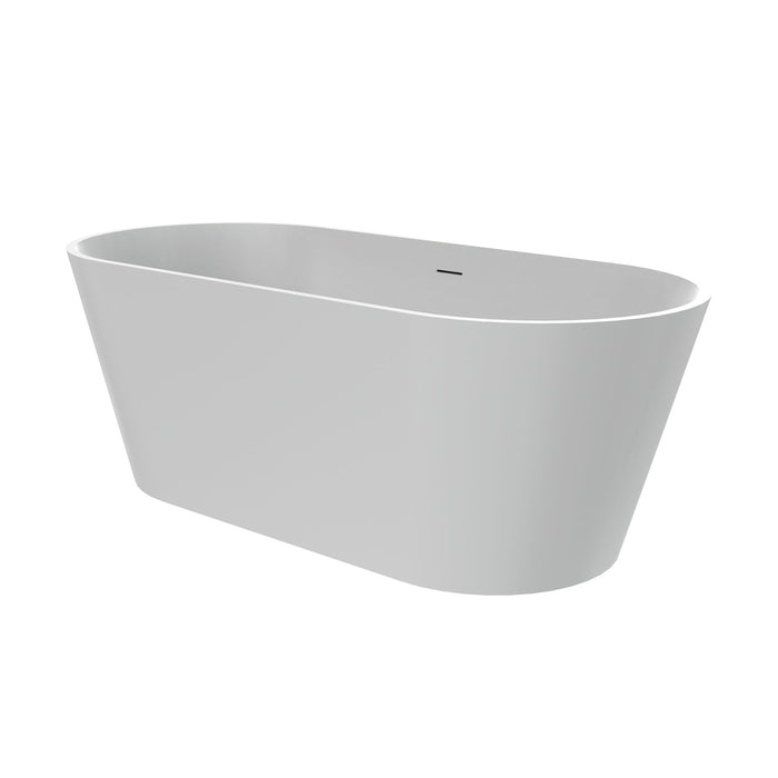 Solid Surface Freestanding Soaking Bathtub & Ergonomic Design
