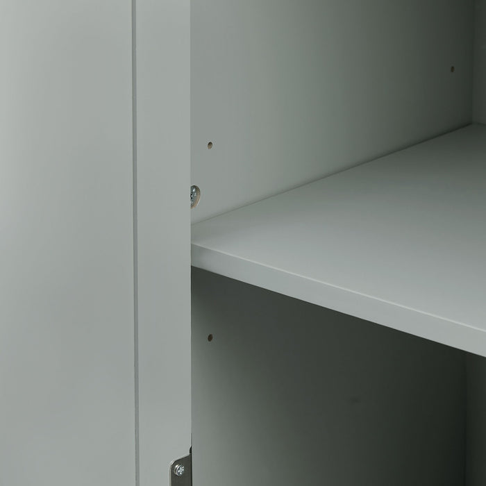 Tall Storage Cabinet With 3 Drawers For Bathroom