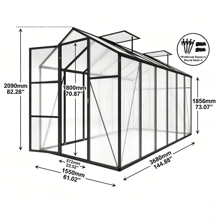 Gain Height Windproof house With Raised Base
