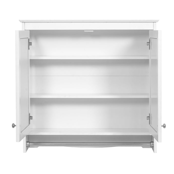 Modern Wall-Mounted Mirror Cabinet With Adjustable Shelves, Soft-Close Doors, High-Definition Mirror