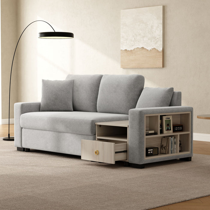 Modular Sofa Couch With Storage Armrest And Center Console