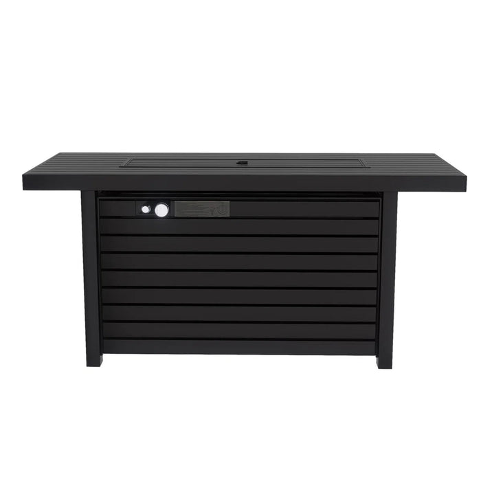 Outdoor Fire Pit Table & Lid - Black