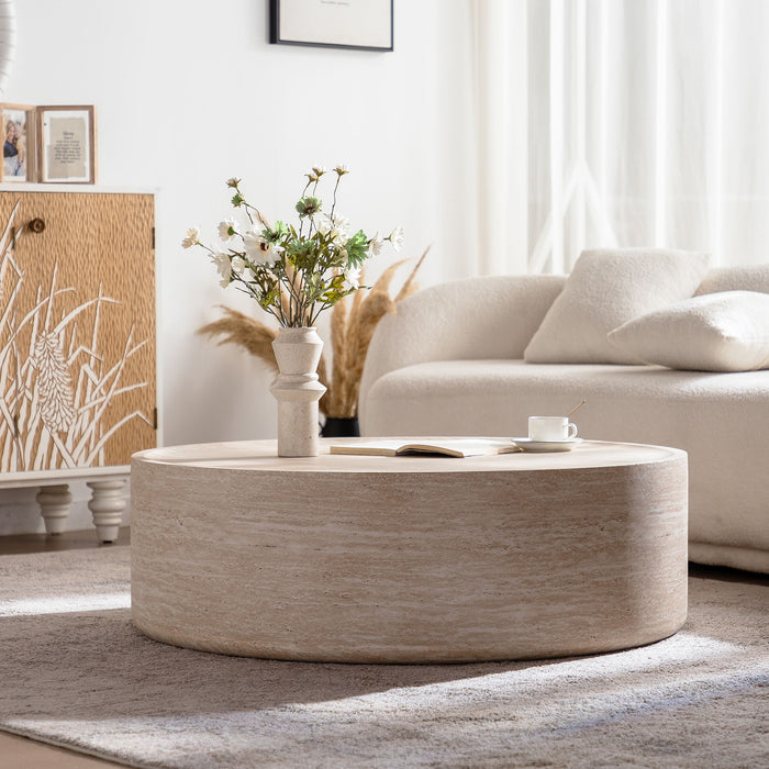 Round Coffee Table For Living Room - Amber
