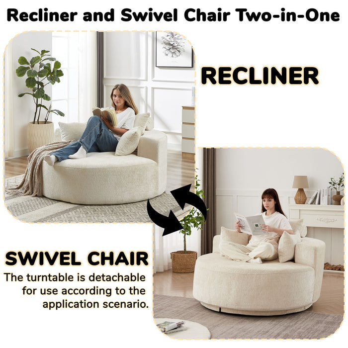 Single 360 Degree Swivel Chair For Living Room